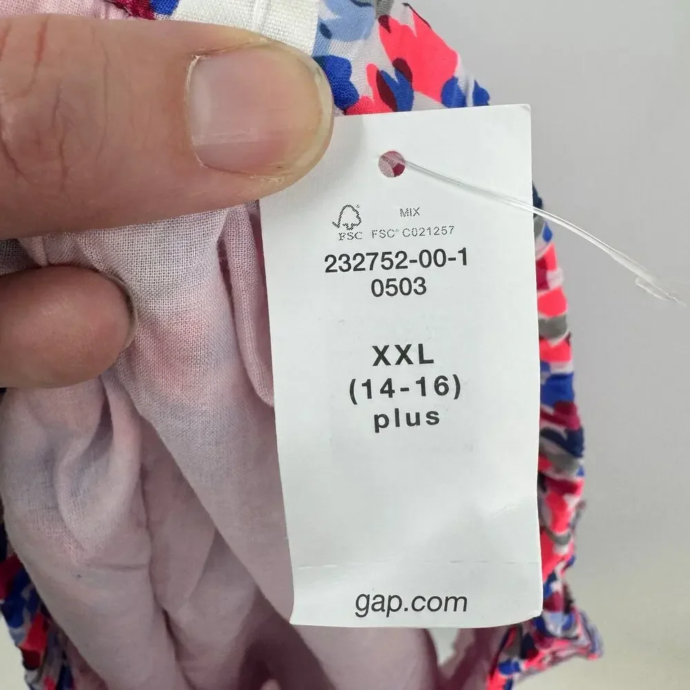 NEW GAP Full Skater Skirt Hearts Girls XXL 14 16 Pull On Casual Preppy Valentine